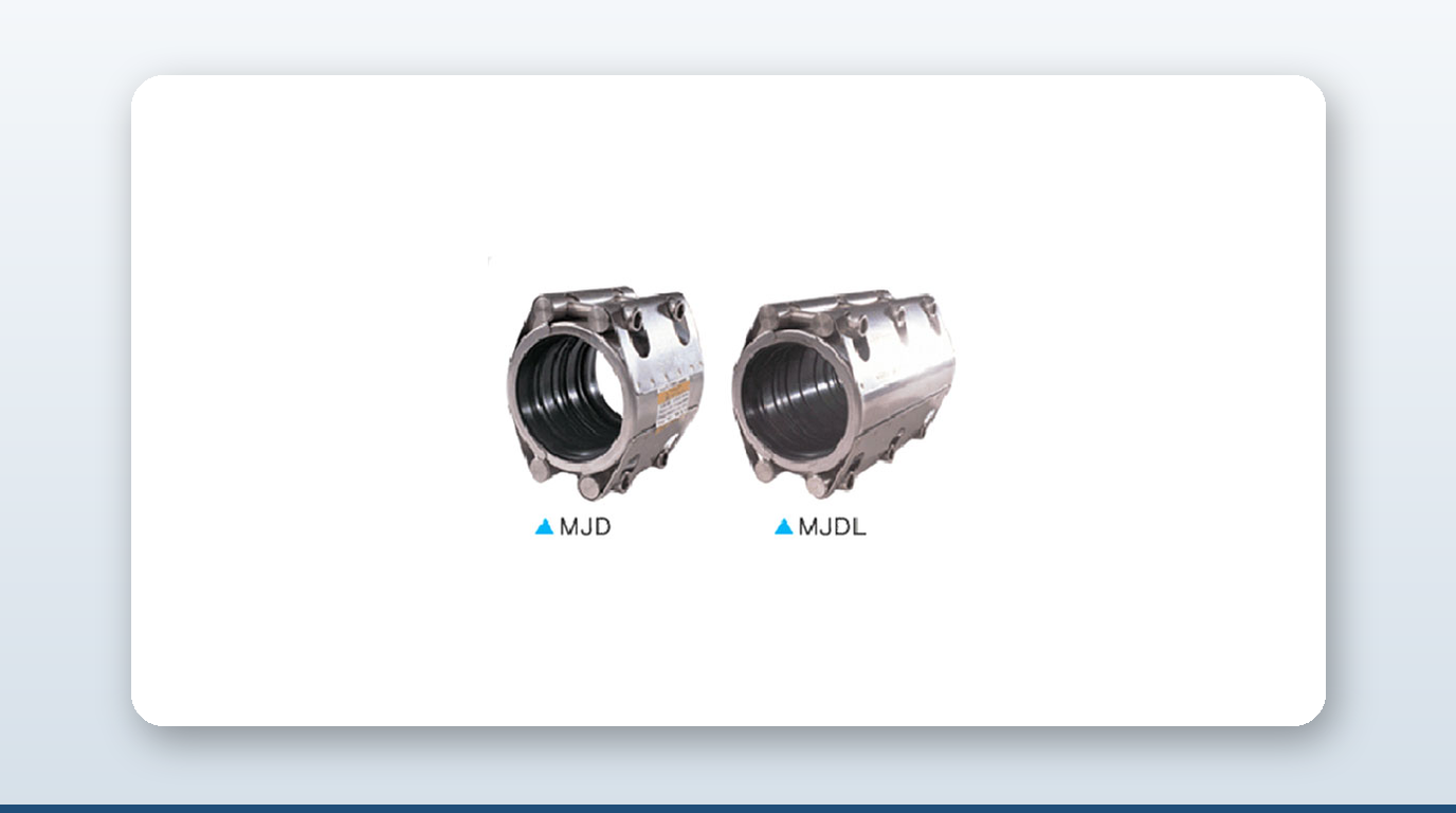 Flexible pipe coupling used across merchant vessel engine-room piping systems